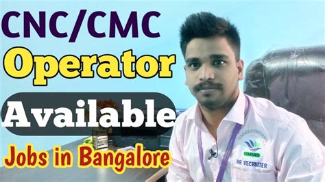 bangalore cnc machine job work|33 CNC Machine Operator Jobs in Bangalore .